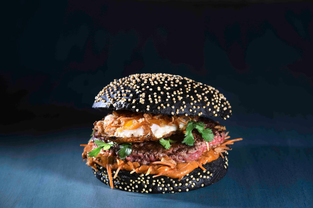 Pain à burger "Encre de seiche"