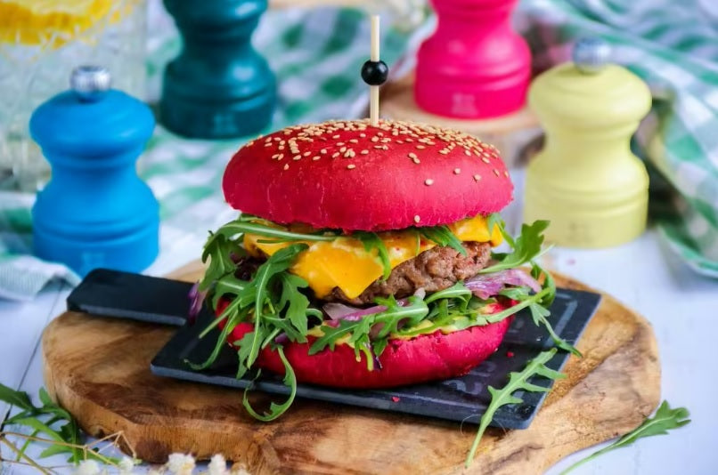 Pain burger Rose à la betterave